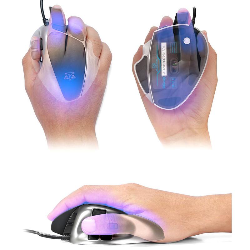 Mouse Gaming Ultra-Fast 1ms 7 Botões Pegadas Claw Grip e Fingertip